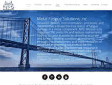 Tablet Screenshot of metal-fatigue-solutions.com